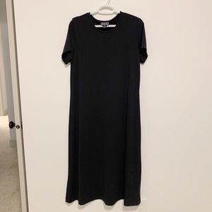 Lands end black shirt dress